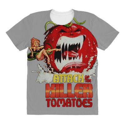 Attack Of The Killer Tomatoes All Over Women's T-shirt Designed By Wildern