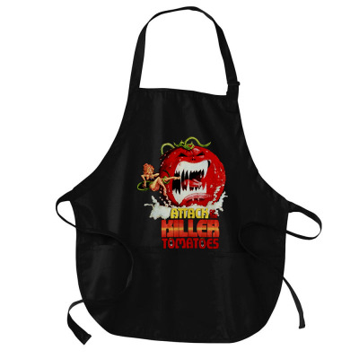 Attack Of The Killer Tomatoes Medium-length Apron Designed By Wildern