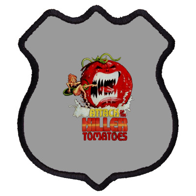 Attack Of The Killer Tomatoes Shield Patch Designed By Wildern