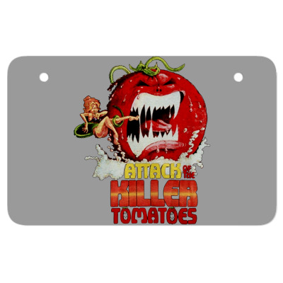 Attack Of The Killer Tomatoes Atv License Plate Designed By Wildern