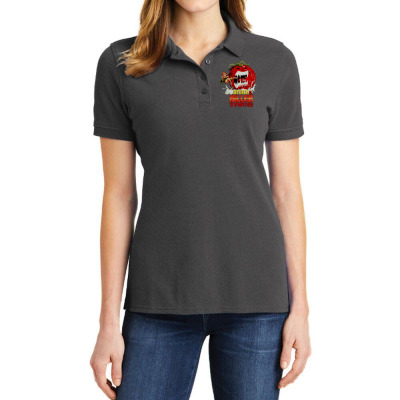 Attack Of The Killer Tomatoes Ladies Polo Shirt Designed By Wildern