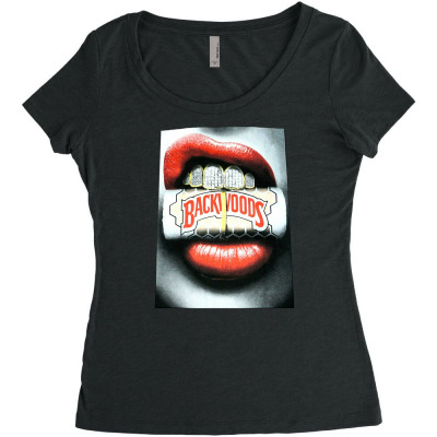 Backwoods Grillz Women's Triblend Scoop T-shirt Designed By Wildern