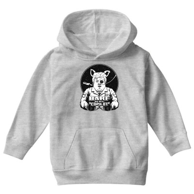 Barf Is My Copilot Youth Hoodie Designed By Wildern