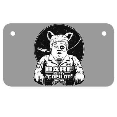 Barf Is My Copilot Motorcycle License Plate Designed By Wildern