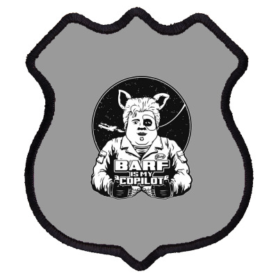 Barf Is My Copilot Shield Patch Designed By Wildern