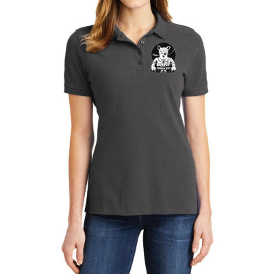Barf Is My Copilot Ladies Polo Shirt Designed By Wildern