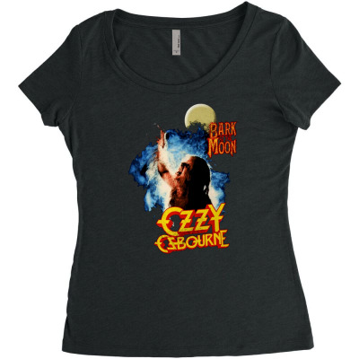 Bark At The Moon Women's Triblend Scoop T-shirt Designed By Wildern
