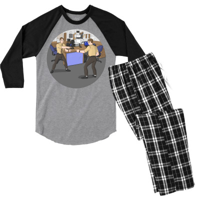 Bears Beets Battlestar Men's 3/4 Sleeve Pajama Set Designed By Wildern