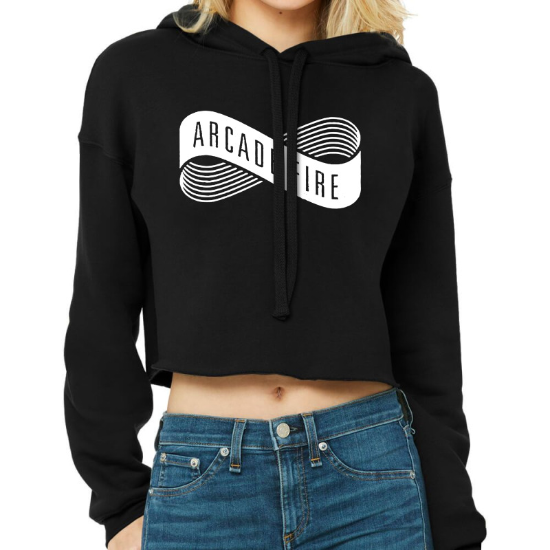 Arcade Fire Cropped Hoodie by Xenia Tees | Artistshot