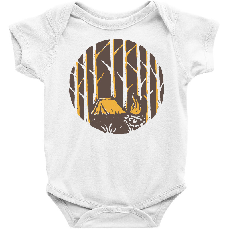 Camp Fire Baby Bodysuit by Quilimo | Artistshot