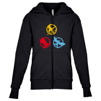 The Hunger Games Trilogy Youth Zipper Hoodie | Artistshot