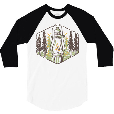 Lantern For Adventure 3/4 Sleeve Shirt Designed By Quilimo