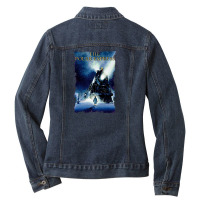 The Polar Express Christmas Ladies Denim Jacket | Artistshot