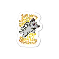 Soft Kitty Warm Kitty Sticker | Artistshot