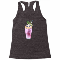 Blueberry Smoothie T  Shirt Blueberry Milkshake With Whipped Cream T Racerback Tank | Artistshot