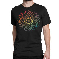 Mandala Geometry Sacred Fractal Art Yoga Mantra Good Vibe T Shirt Classic T-shirt | Artistshot