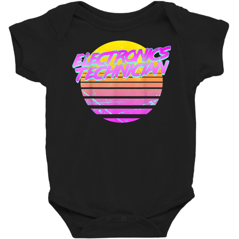 Vintage Retro Electronics Technician T Shirt Baby Bodysuit by webberoliveria | Artistshot