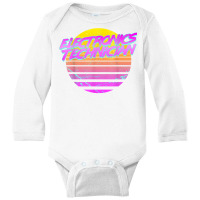 Vintage Retro Electronics Technician T Shirt Long Sleeve Baby Bodysuit | Artistshot