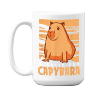 Capybara South American Rodent   Respect The Capybara T Shirt 15 Oz Coffee Mug | Artistshot