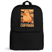 Capybara South American Rodent   Respect The Capybara T Shirt Backpack | Artistshot