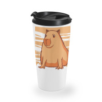 Capybara South American Rodent   Respect The Capybara T Shirt Travel Mug | Artistshot