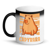 Capybara South American Rodent   Respect The Capybara T Shirt Magic Mug | Artistshot