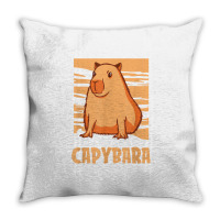 Capybara South American Rodent   Respect The Capybara T Shirt Throw Pillow | Artistshot