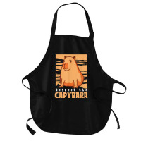 Capybara South American Rodent   Respect The Capybara T Shirt Medium-length Apron | Artistshot