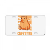 Capybara South American Rodent   Respect The Capybara T Shirt License Plate | Artistshot