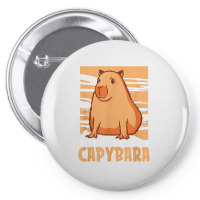 Capybara South American Rodent   Respect The Capybara T Shirt Pin-back Button | Artistshot