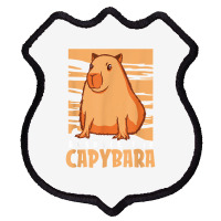 Capybara South American Rodent   Respect The Capybara T Shirt Shield Patch | Artistshot