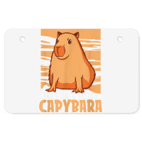 Capybara South American Rodent   Respect The Capybara T Shirt Atv License Plate | Artistshot