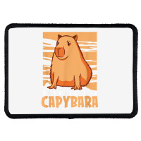 Capybara South American Rodent   Respect The Capybara T Shirt Rectangle Patch | Artistshot