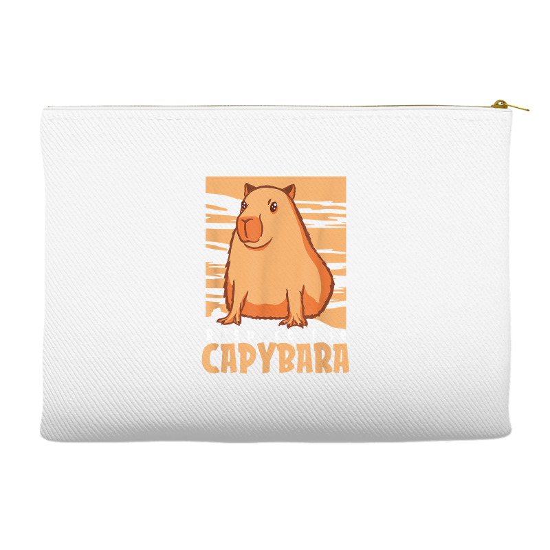 Capybara South American Rodent   Respect The Capybara T Shirt Accessory Pouches by lelalucin | Artistshot