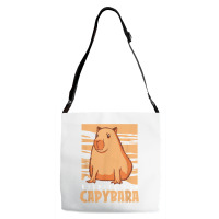 Capybara South American Rodent   Respect The Capybara T Shirt Adjustable Strap Totes | Artistshot