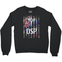 Direct Support Professional Us Flag T Shirt Crewneck Sweatshirt | Artistshot