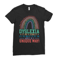 Dyslexia It's Not A Disability Dyslexia Awareness Dyslexic T Shirt Ladies Fitted T-shirt | Artistshot