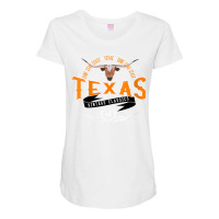 Womens Vintage Classic Style Texas Lone Star Longhorn Design V Neck T Maternity Scoop Neck T-shirt | Artistshot