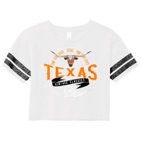 Womens Vintage Classic Style Texas Lone Star Longhorn Design V Neck T Scorecard Crop Tee | Artistshot