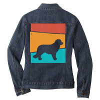 Dog T  Shirt Retro Dog Karakachan T  Shirt Ladies Denim Jacket | Artistshot