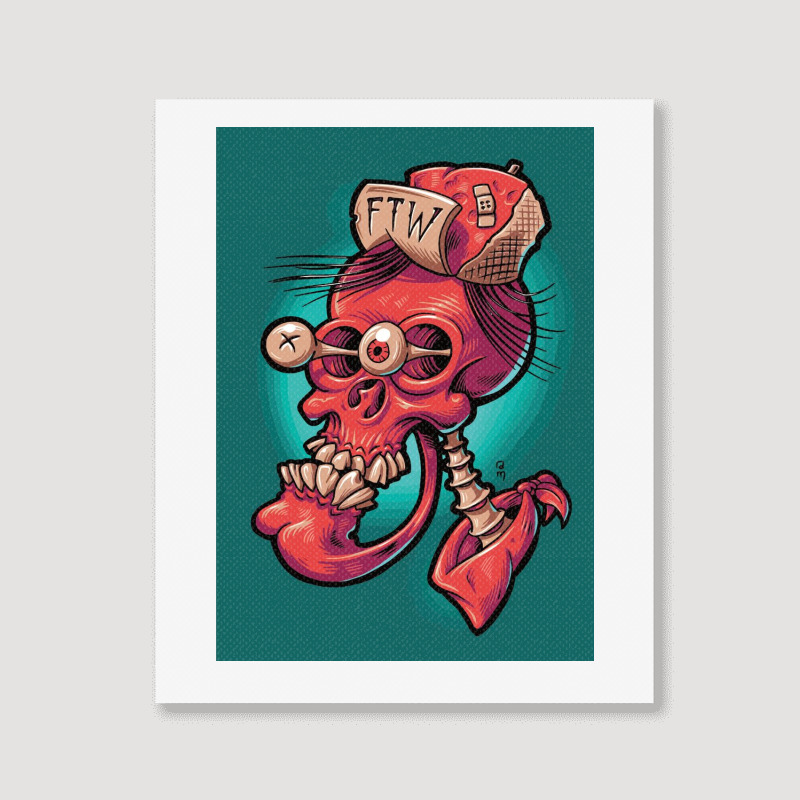 Skullhead Portrait Canvas Print | Artistshot