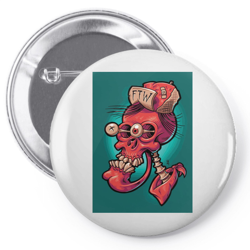 Skullhead Pin-back Button | Artistshot