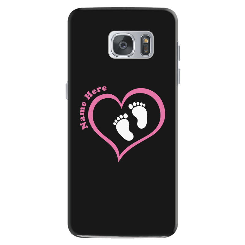 Custom Baby Girl With Heart Any Name Customized Samsung Galaxy S7 Case By Ofutlu Artistshot