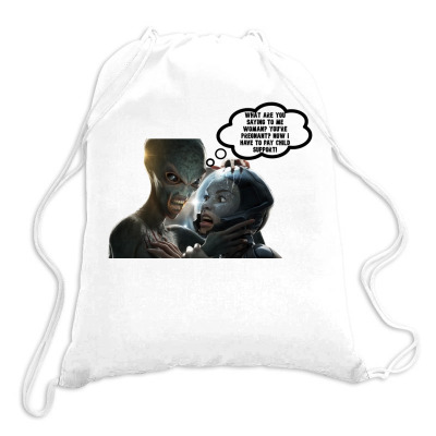 Funny Meme Alien Mad Meme Sarcastic Funny Character T-shirt Drawstring Bags Designed By Arnaldo Da Silva Tagarro
