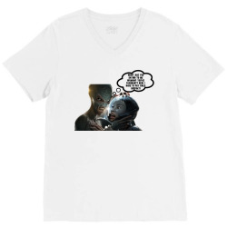 Funny Meme Alien Mad Meme Sarcastic Funny Character T-shirt V-Neck Tee | Artistshot