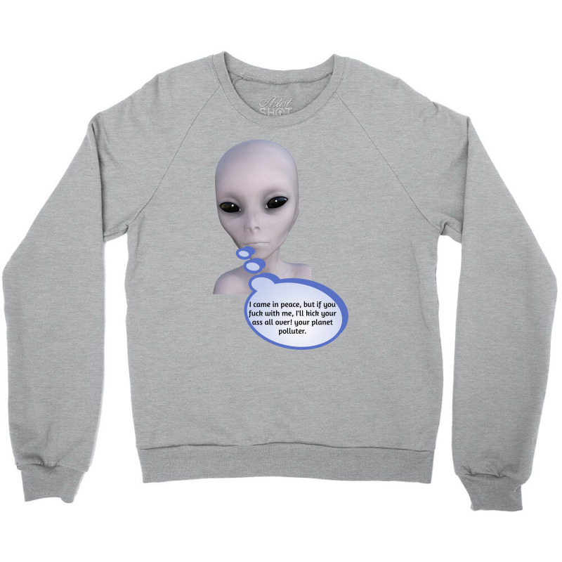 Funny Meme Mad Alien Cartoon Funny Character Meme T-shirt Crewneck Sweatshirt | Artistshot