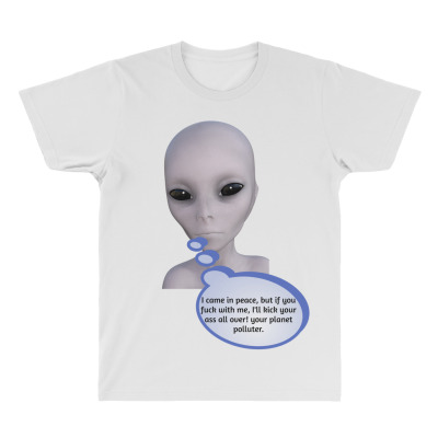Funny Meme Mad Alien Cartoon Funny Character Meme T-shirt All Over Men's T-shirt Designed By Arnaldo Da Silva Tagarro