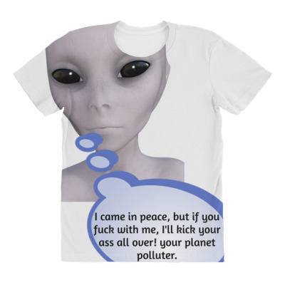 Funny Meme Mad Alien Cartoon Funny Character Meme T-shirt All Over Women's T-shirt Designed By Arnaldo Da Silva Tagarro