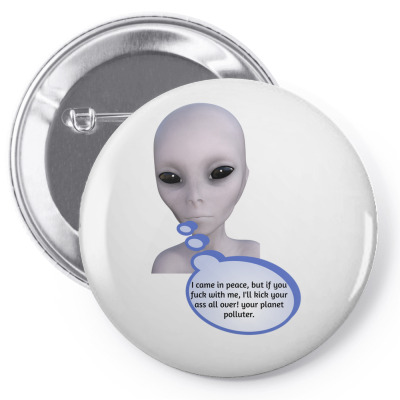 Funny Meme Mad Alien Cartoon Funny Character Meme T-shirt Pin-back Button Designed By Arnaldo Da Silva Tagarro