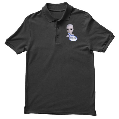 Funny Meme Mad Alien Cartoon Funny Character Meme T-shirt Men's Polo Shirt Designed By Arnaldo Da Silva Tagarro